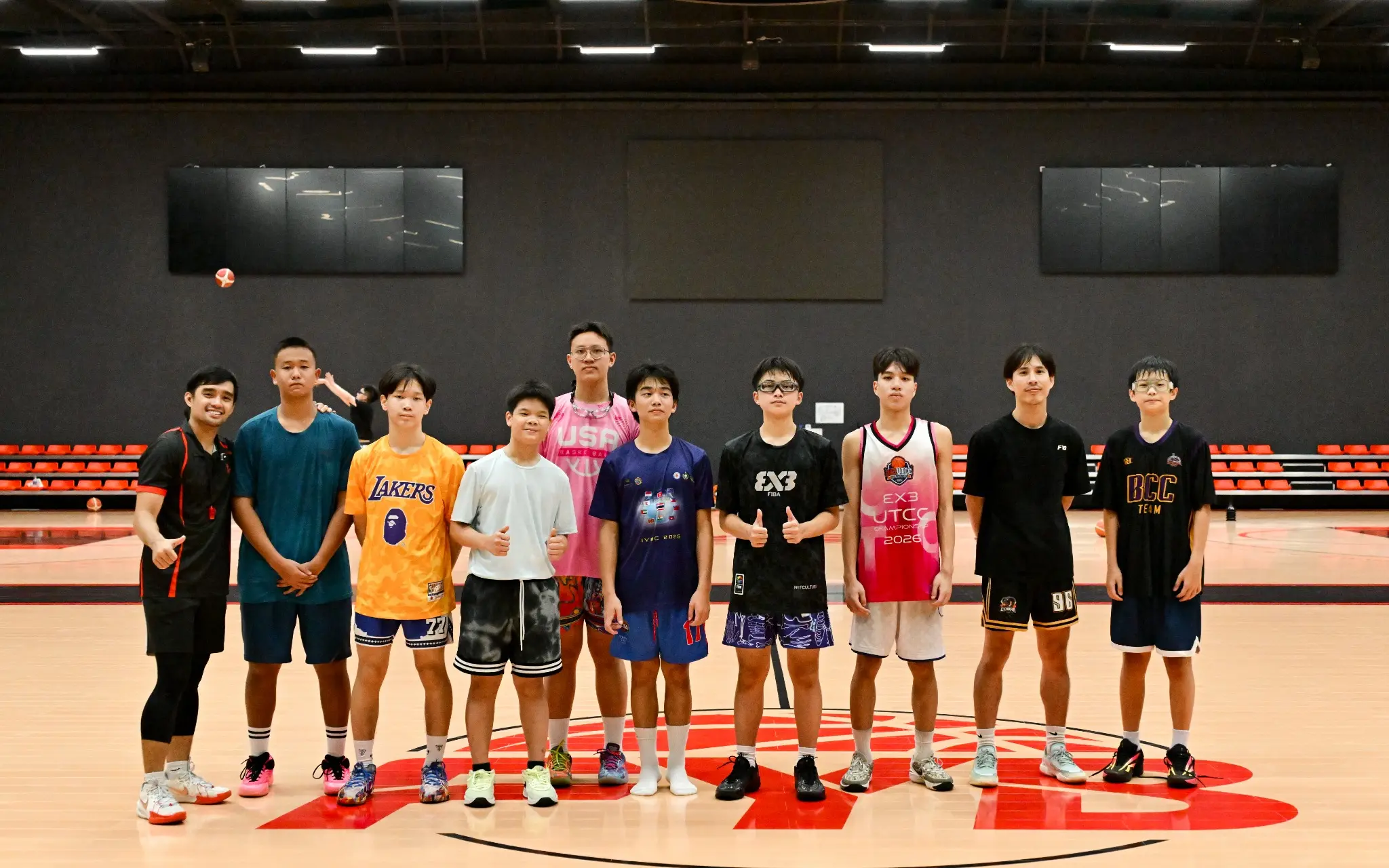 FYB teenage basketball players at THE O2 Bangkok